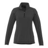 Women's Bowlen Polyfleece Half Zip Grey Storm | L