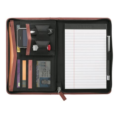 Pedova™ Jr. Zippered Padfolio Orange | No Imprint | not available | not available