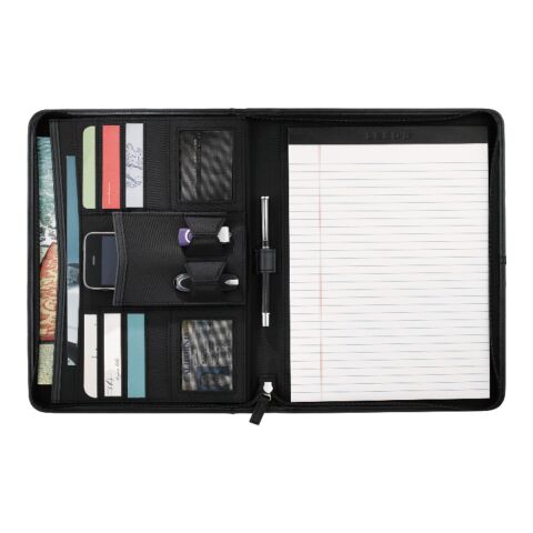 Pedova™ Zippered Padfolio Black | No Imprint | not available | not available