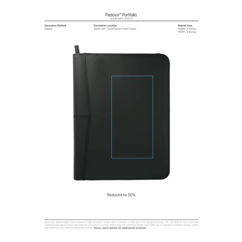 Pedova™ Portfolio Black | No Imprint | not available | not available