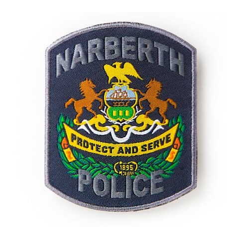 Woven Patch - Up to 3" W x 2 1/2" H White