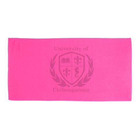 35&quot; X 60&quot; Velour Beach Towel Pink White | No Imprint | not available | not available