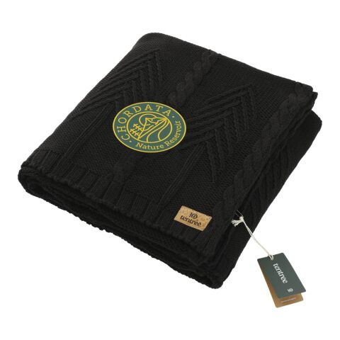 tentree Organic Cotton Cable Blanket Black | No Imprint | not available | not available