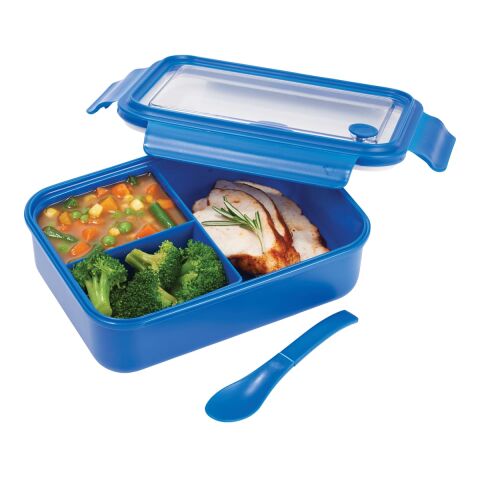 Three Compartment Food Storage Bento Box Blue | No Imprint | not available | not available