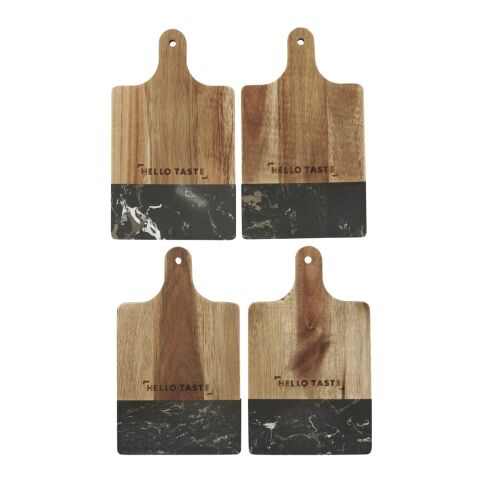 Black Marble and Wood Cutting Board Standard | Black | No Imprint | not available | not available