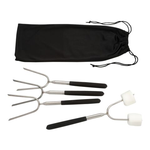 Extendable 34&quot; Roasting Sticks with Carrying Case Black | No Imprint | not available | not available