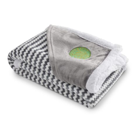 Field &amp; Co.® Chevron Striped Sherpa Blanket Gray | No Imprint | not available | not available