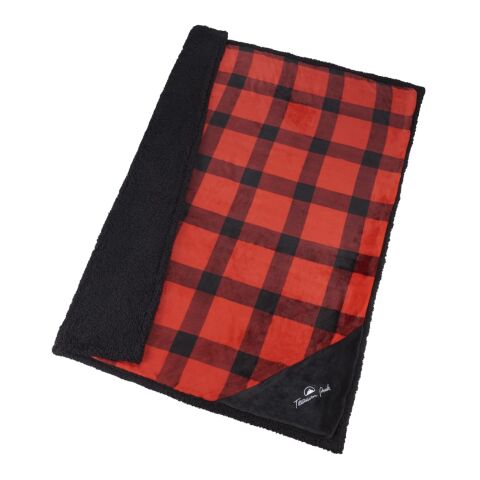 Field &amp; Co.® Buffalo Plaid Sherpa Blanket Red-Black | No Imprint | not available | not available