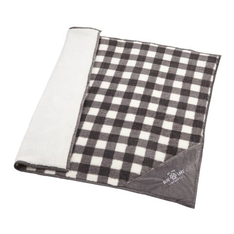 Field &amp; Co.® Double Sided Plaid Sherpa Blanket White-Grey Storm | No Imprint | not available | not available