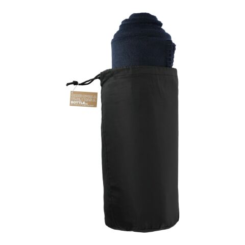100% Recycled PET Fleece Blanket with RPET Pouch Navy
