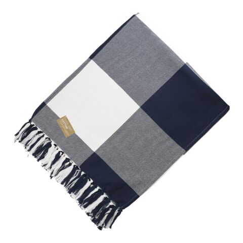 Field &amp; Co. 100% Organic Cotton Check Throw Blanke Navy | No Imprint | not available | not available