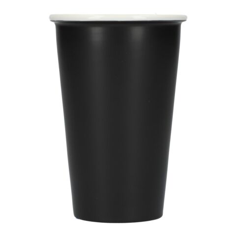 Dimple Double Wall Ceramic Cup 10oz Black | No Imprint | not available | not available