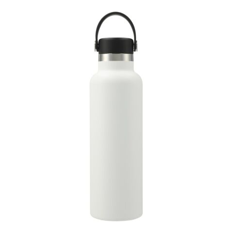 Hydro Flask® Standard Mouth With Flex Cap 21oz Standard | White | Laser Engraving | Centered on tumbler opposite Hydro Flask, - Center of Art 6&quot; up from bottom | 1.75 Inches × 1.00 Inches