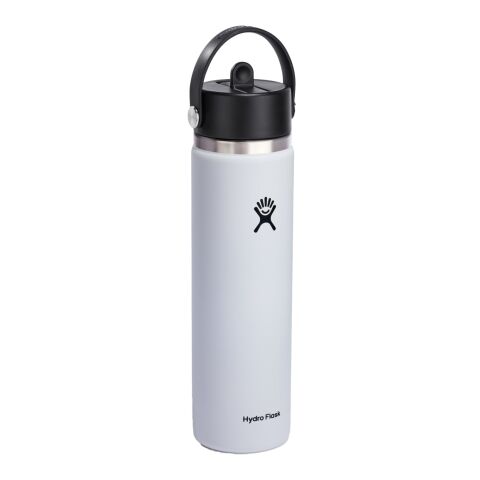 Hydro Flask® Wide Mouth with Flex Straw Cap 24oz Standard | White | No Imprint | not available | not available