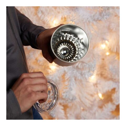 Elite Geometry Recycled Stainless Tumbler 16oz Standard | White | No Imprint | not available | not available