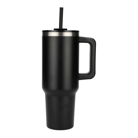 Pinnacle Recycled Travel Tumbler with Straw 40oz Standard | Black | No Imprint | not available | not available