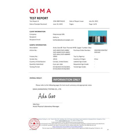 Arctic Zone® Titan Thermal HP® Copper Tumbler 20oz Standard | Gray | No Imprint | not available | not available