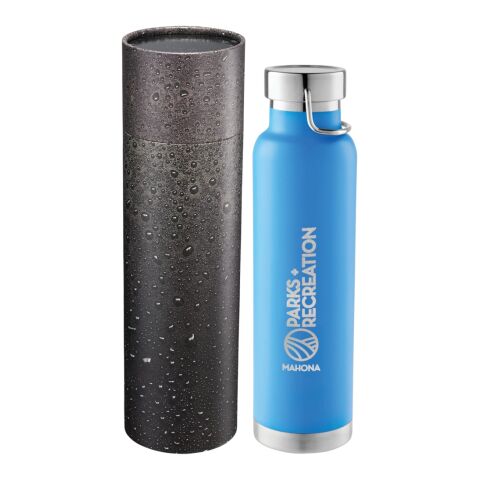 Thor Copper Vac Bottle 22oz With Cylindrical Box Process Blue | No Imprint