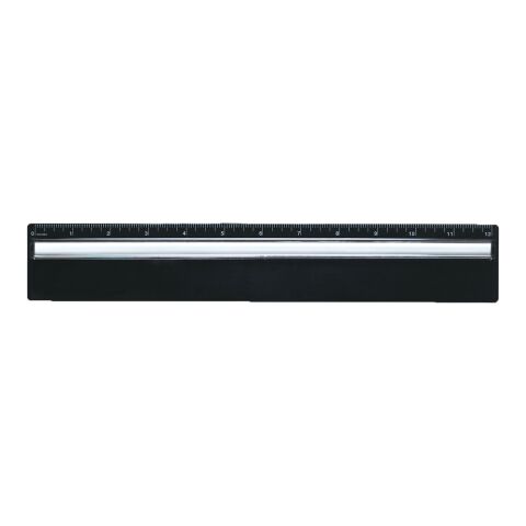 Plastic 12&quot; Ruler With Magnifying Glass Black | No Imprint | not available | not available