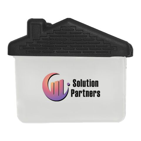 House Shape Clip White/Black