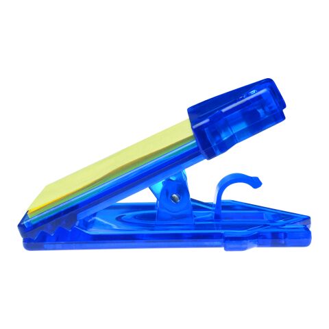 House Clip With Sticky Notes Matte Blue