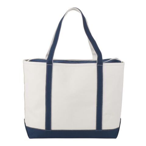 Baltic 24oz Cotton Canvas Tall Zippered Boat Tote Navy | No Imprint | not available | not available