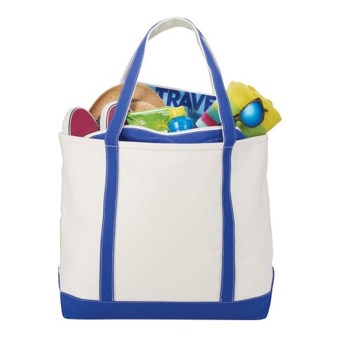 Baltic 24oz Cotton Canvas Tall Zippered Boat Tote Royal Blue | No Imprint | not available | not available