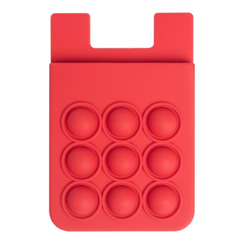 Push Pop Phone Wallet Red
