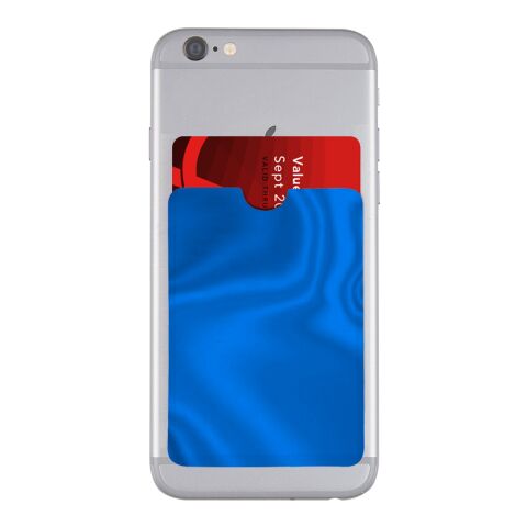 RFID Data Blocking Phone Card Sleeve Blue