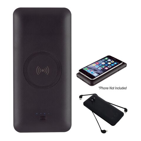 6-In-1 Wireless Charging Power Bank Black | No Imprint | not available | not available