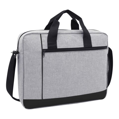 Hancock Heathered Laptop Briefcase Black with Red | No Imprint | not available | not available
