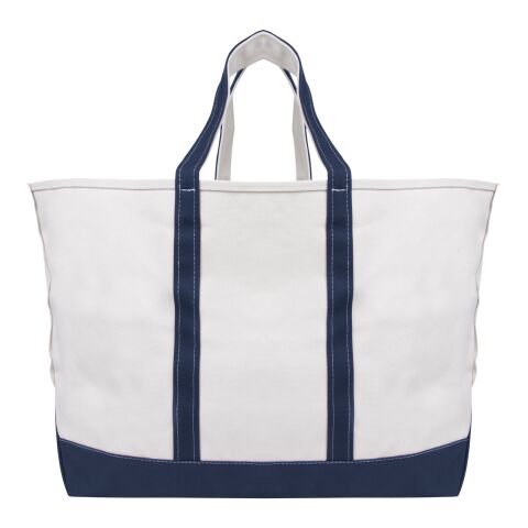 The Madelyn Cotton Canvas Tote Bag Natural with Forest | No Imprint | not available | not available