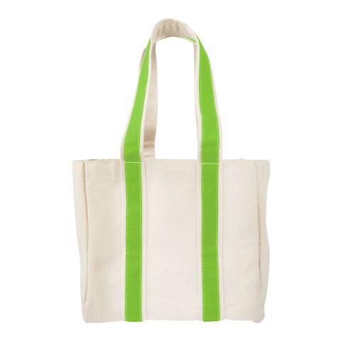 Quatre Wine Bottle Tote Bag Natural with Brown
