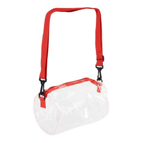 Seymour Clear Barrel Bag Red | No Imprint | not available | not available