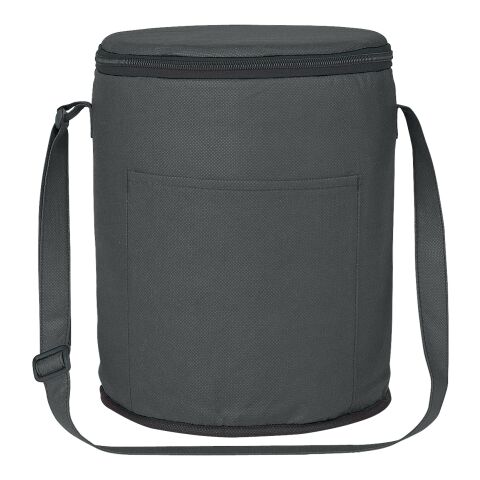 NON-WOVEN ROUND COOLER BAG Black | No Imprint | not available | not available