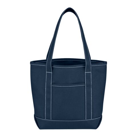 Small Cotton Canvas Yacht Tote Bag Navy Blue | No Imprint | not available | not available