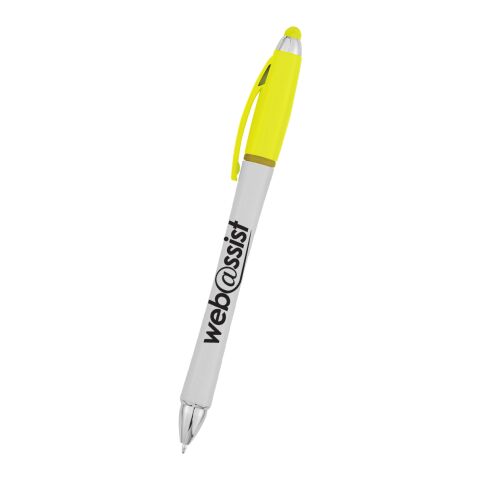 Harmony Stylus Pen With Highlighter White Yellow | No Imprint | not available | not available