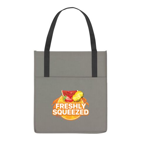 Non-Woven Shopper's Pocket Tote Bag Gray | No Imprint | not available | not available