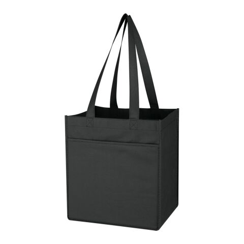 Non-Woven 6 Bottle Wine Tote Bag Black | No Imprint | not available | not available