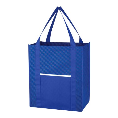 Non-Woven Wave Shopper Tote Bag Royal Blue | No Imprint | not available | not available