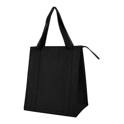 Dimples Non-Woven Cooler Tote Bag Black | No Imprint | not available | not available