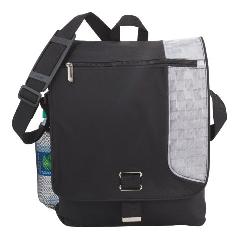 Gridlock Vertical 15&quot; Computer Messenger Bag Standard | Black | No Imprint | not available | not available