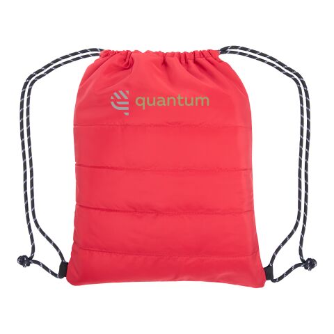 Puffy Quilted Drawstring Bag Red | No Imprint | not available | not available