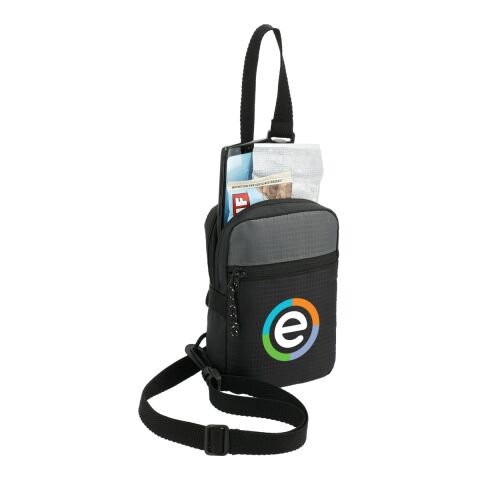 NBN Trailhead Recycled Crossbody Pouch Black-Gray | No Imprint | not available | not available