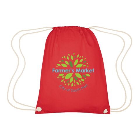 Cooper Cotton Drawstring Bag Standard | Red | No Imprint | not available | not available