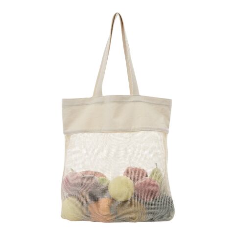 Carlisle Cotton Mesh Tote Bag Beige | No Imprint | not available | not available