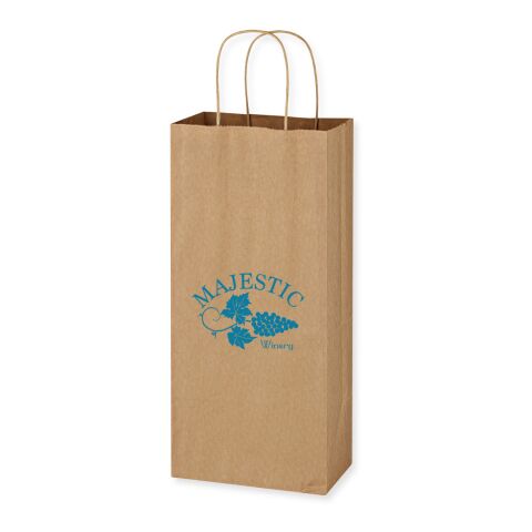 Kraft Paper Brown Wine Bag - 5.25&quot; x 13&quot; Beige | No Imprint | not available | not available