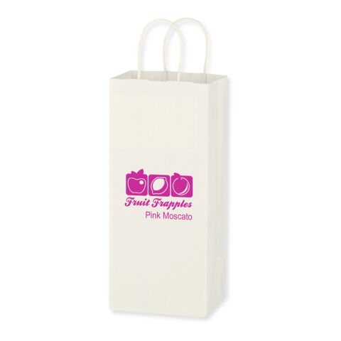 Kraft Paper White Wine Bag - 5.25&quot; x 13&quot; White | No Imprint | not available | not available