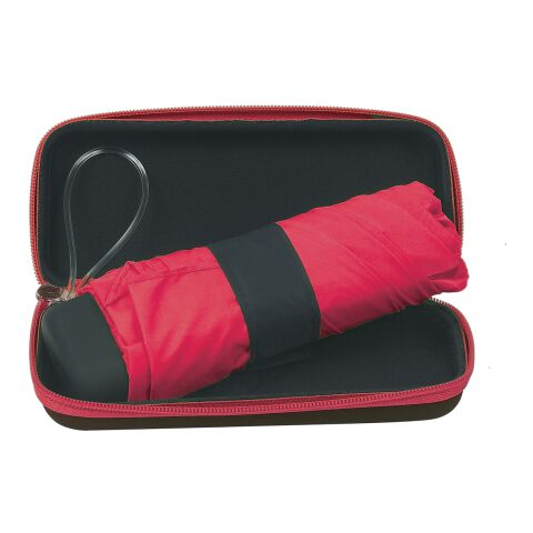 37" Arc Telescopic Folding Travel Umbrella With Eva Case Red | No Imprint | not available | not available