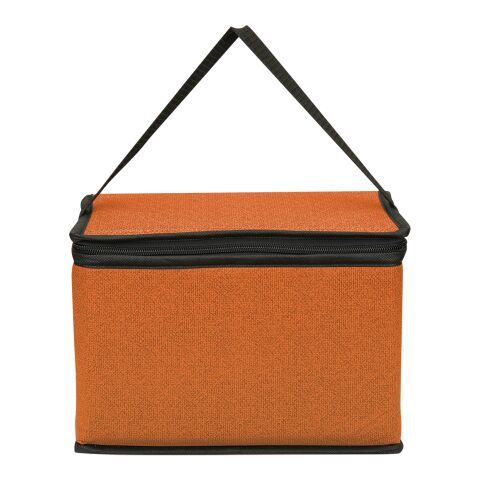 Heathered Non-Woven Cooler Lunch Bag Orange